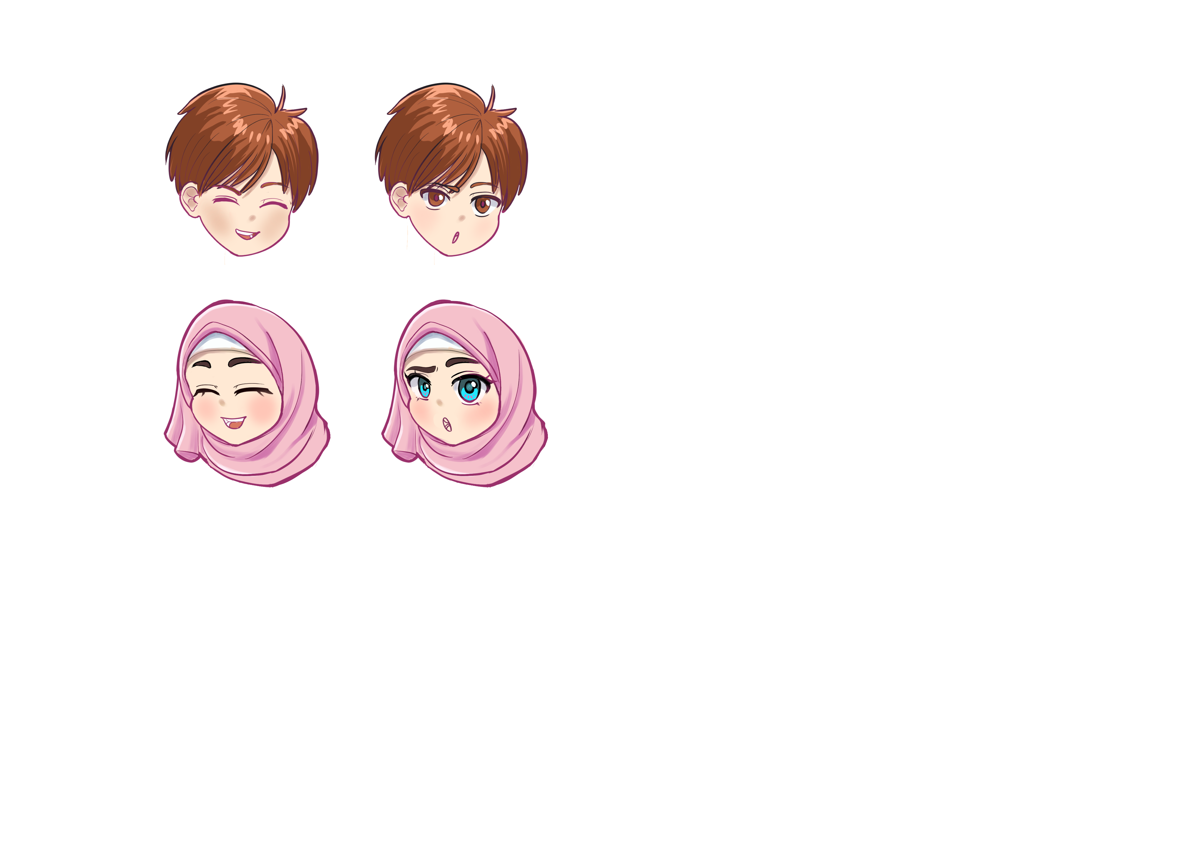 Ekspresi maskot REKREASI